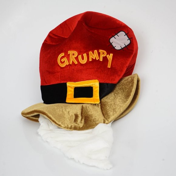 NWOT Disney GRUMPY hat with built in beard - Picture 1 of 3